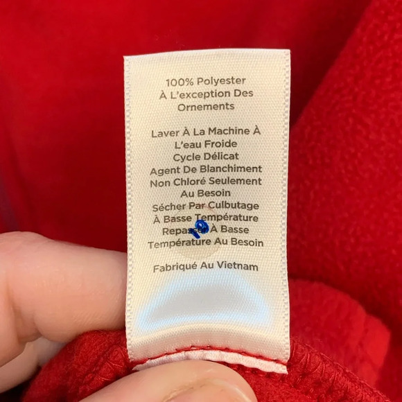 Talbots Red Zip Front Fleece Jacket - LP - Picture 11 of 11